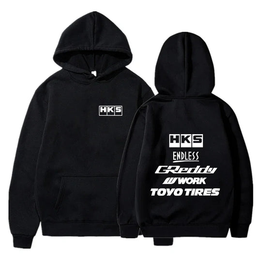 JDM Streetwear Hoodie With Modified Car Graphic Pullover