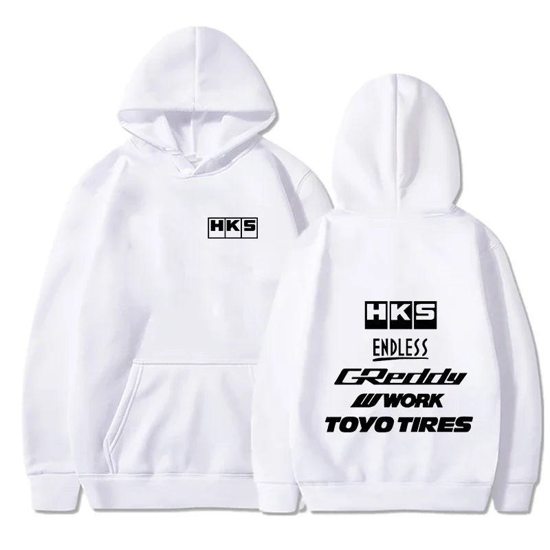 JDM Streetwear Hoodie With Modified Car Graphic Pullover