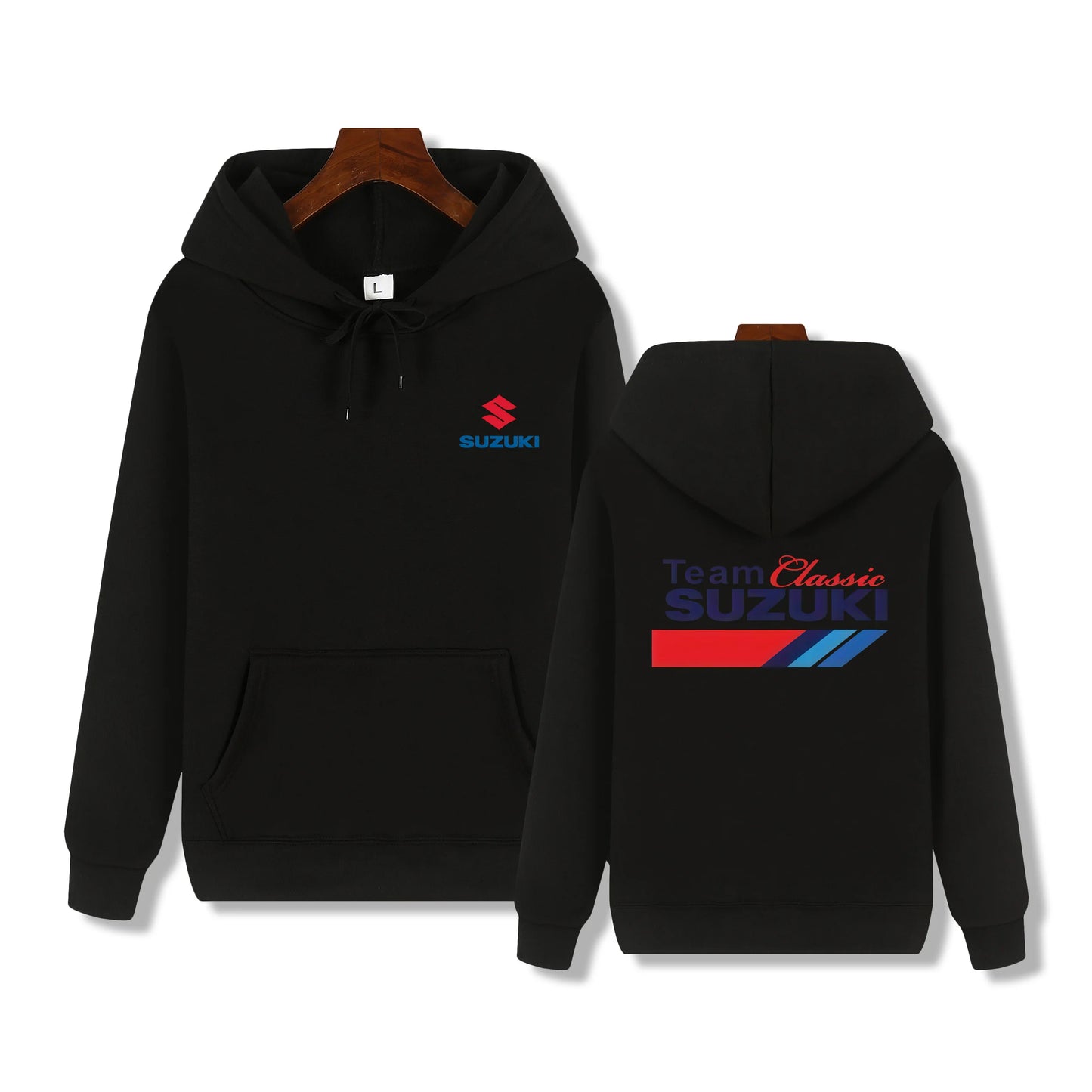 1 Color Men's Fleece Pullover Hoodie for Casual Outdoor Wear