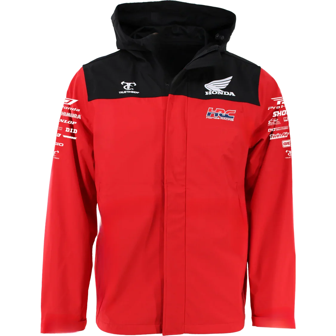 Lightweight Moto Windbreaker Jacket With Hood