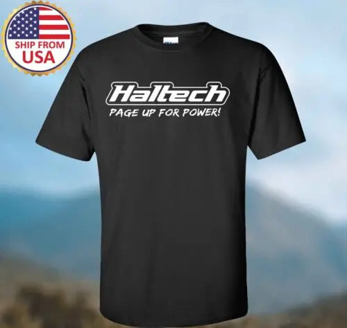Mercerized Cotton Men’s Racing Graphic Black T-Shirt