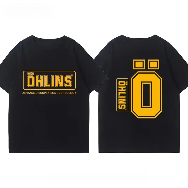 Casual Graphic Car Club T-Shirt Crew Neck Cotton Top