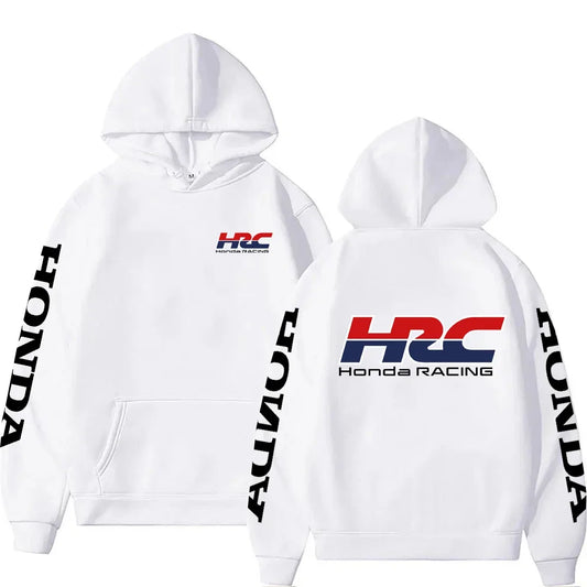 Racing Print Pullover Hoodie For Autumn And Winter