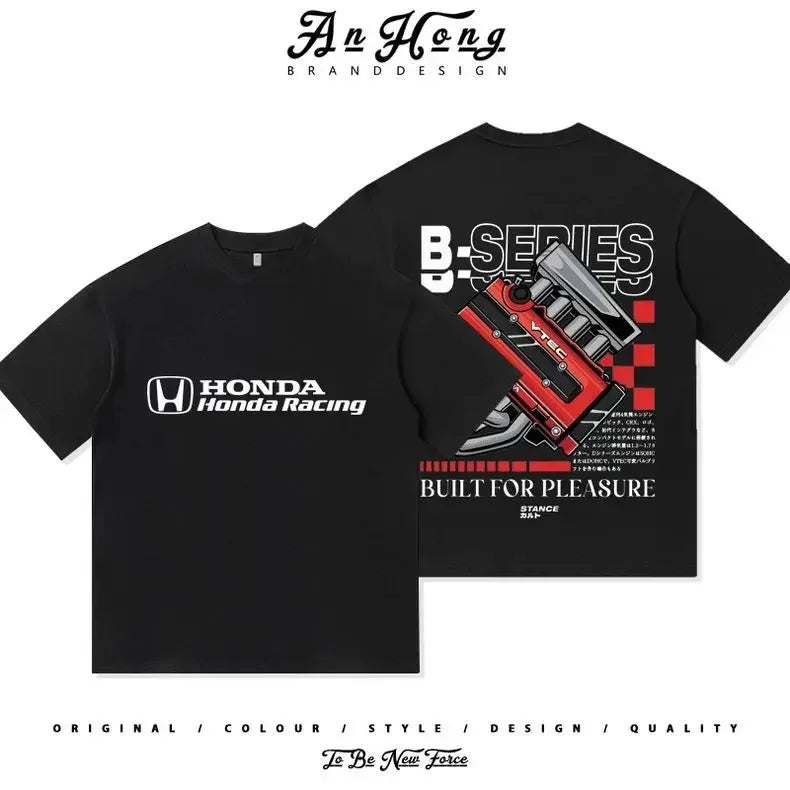 1 Color B-Series Engine JDM Racing T-Shirt for Car Enthusiasts