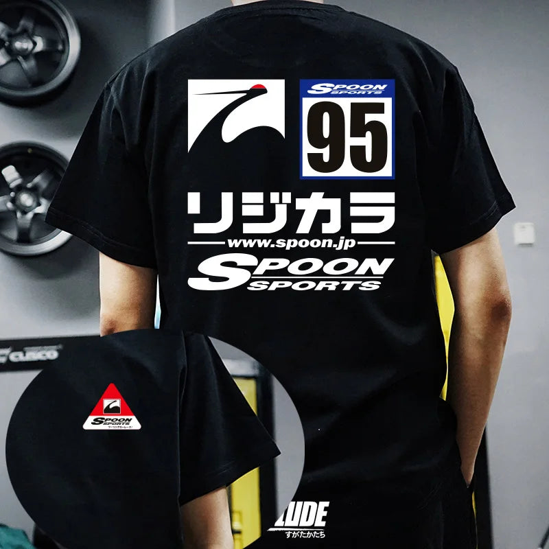 1 Color Men’s JDM Car Graphic T-Shirt in Soft Cotton