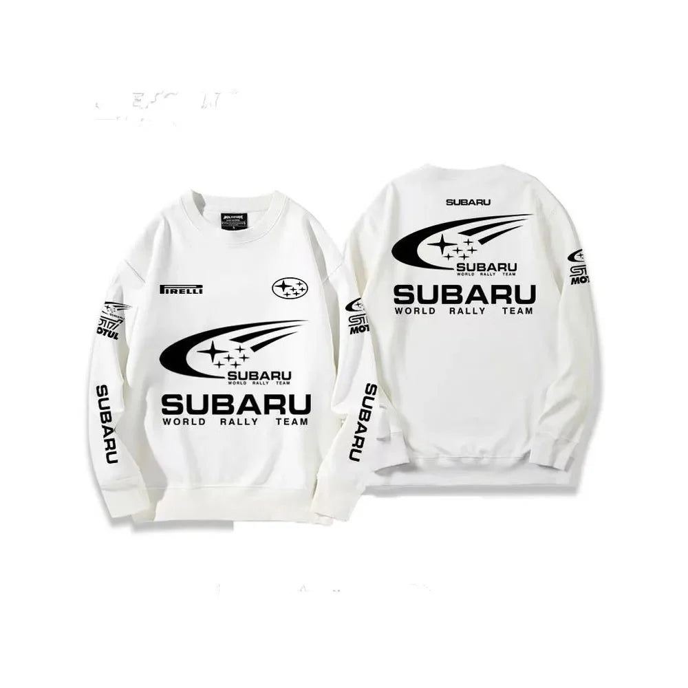 Men's JDM Rally Car Hoodie Round Neck Cotton Blend