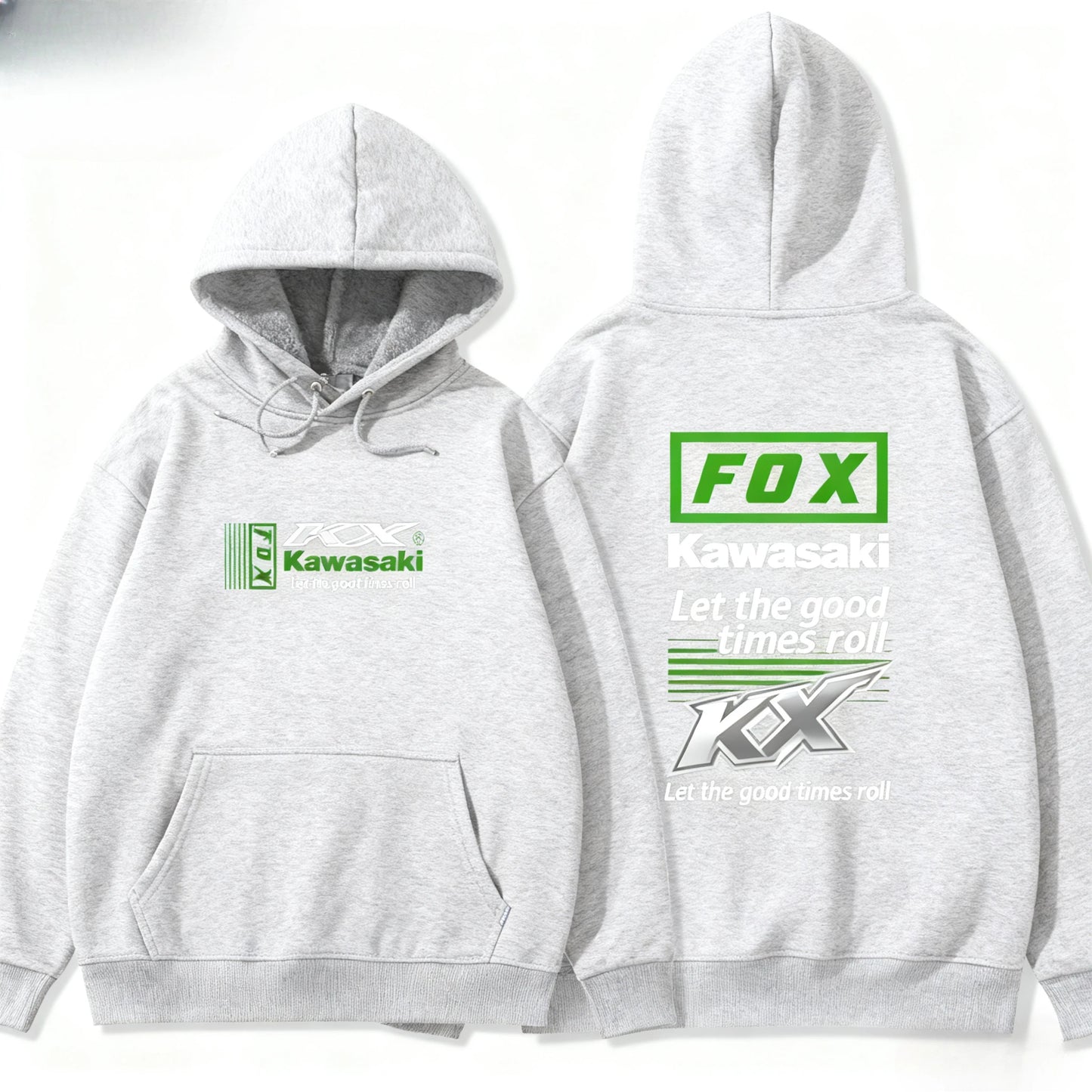 Unisex Logo Print Hooded Sweatshirt – Casual Pullover