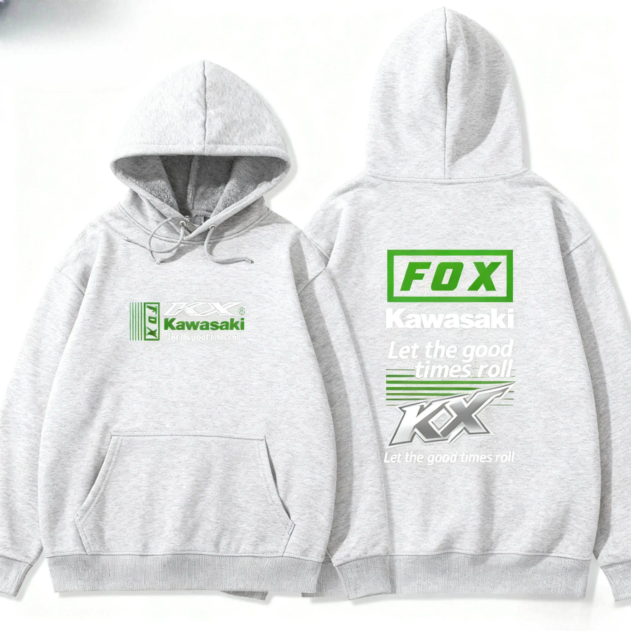 Unisex Logo Print Hooded Sweatshirt – Casual Pullover