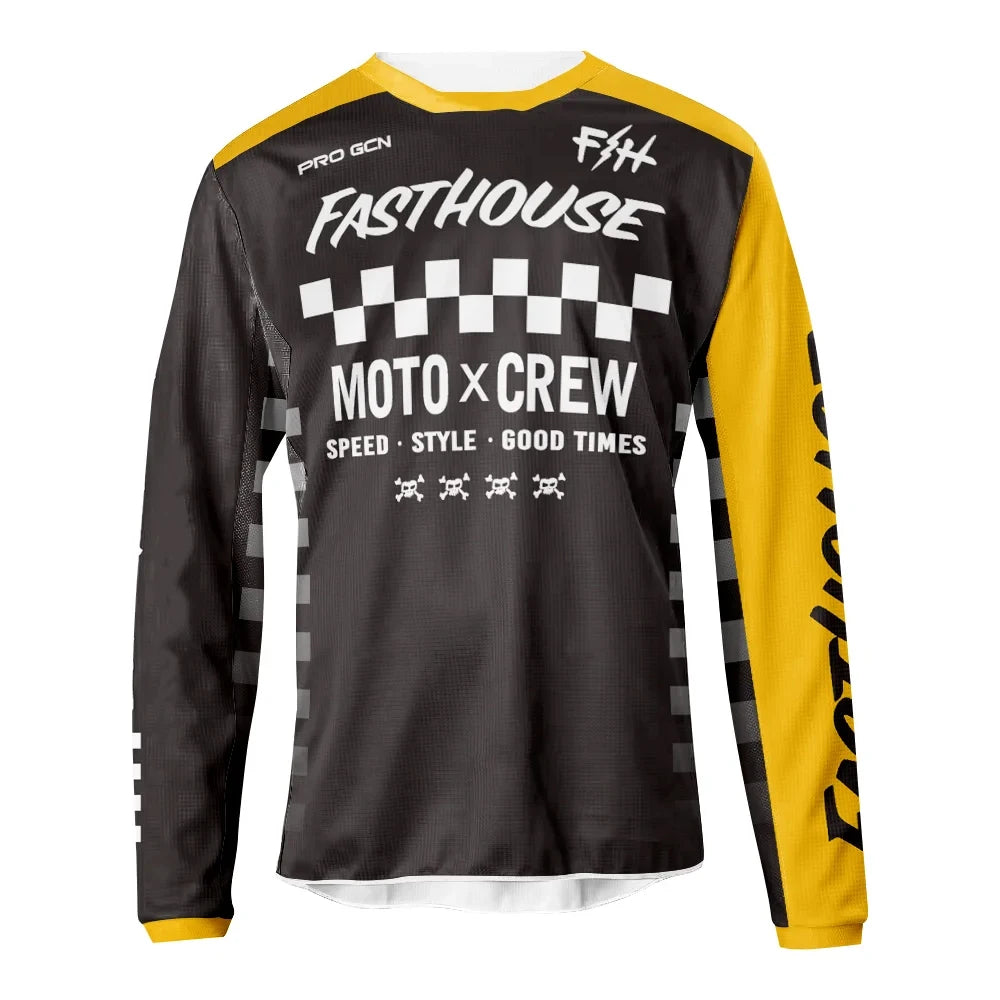 Breathable Long Sleeve MTB Cycling Jersey for Men