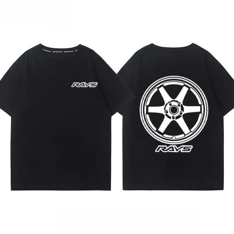 Y2K Car Culture Graphic T-Shirt Cotton Oversized Fit