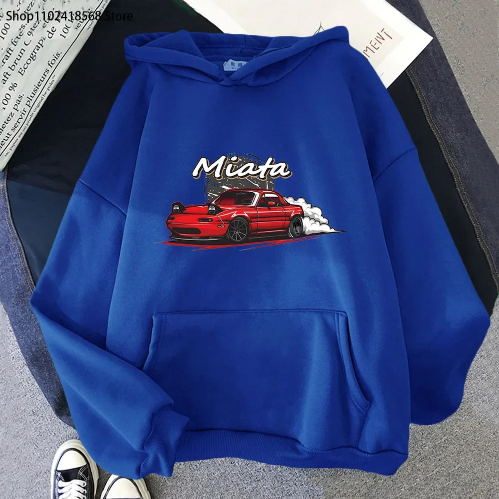 Initial D JDM Drift Hoodie With Anime Car Print
