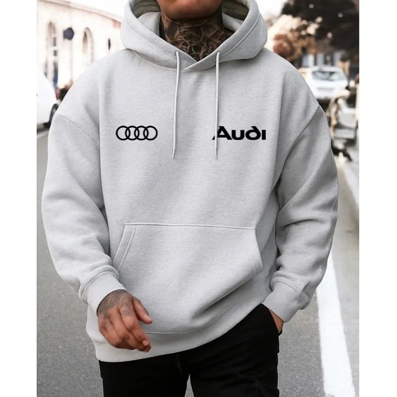 Men's Cotton Streetwear Hoodie For Autumn And Winter