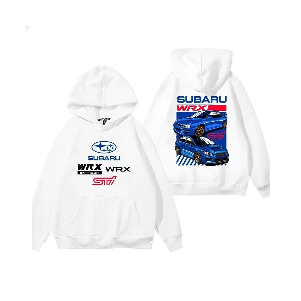 Racing Fleece Zip Hoodie for Car Enthusiasts