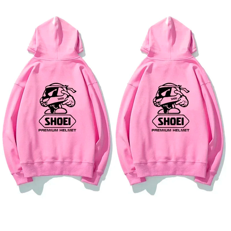 Men's Fleece Hoodie With Cartoon Print Pullover Style