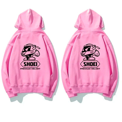 Men's Fleece Hoodie With Cartoon Print Pullover Style