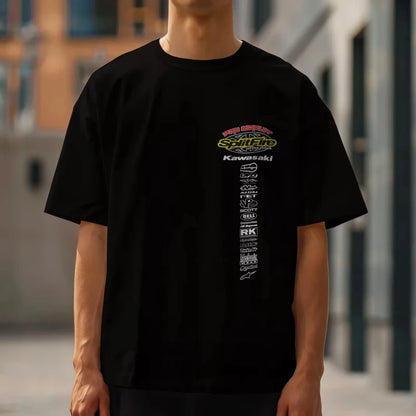 Retro Letter Graphic Cotton T-Shirt For Men And Women