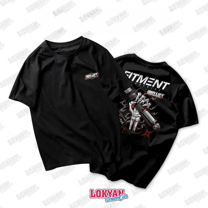 1 Color Men’s Skull Car Graphic T-Shirt – Quick-Dry Cotton