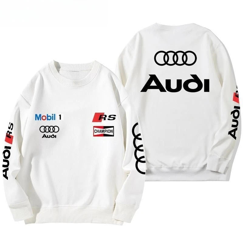 Unisex Pullover Hoodie With RS Print For Autumn Winter