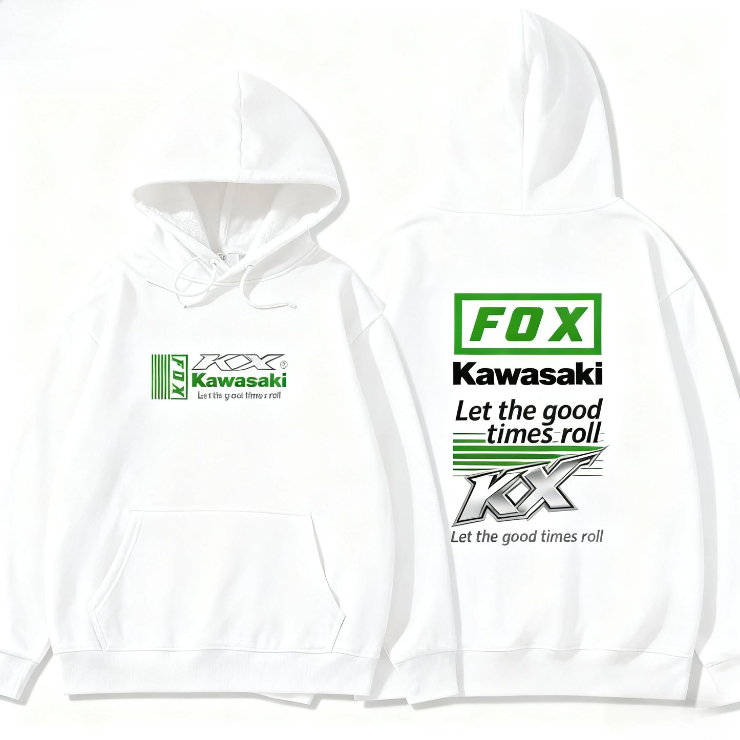 Unisex Logo Print Hooded Sweatshirt – Casual Pullover