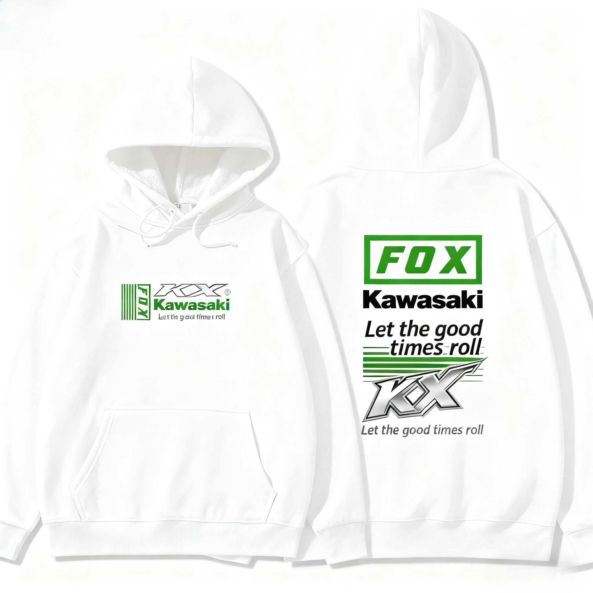 Unisex Logo Print Hooded Sweatshirt – Casual Pullover