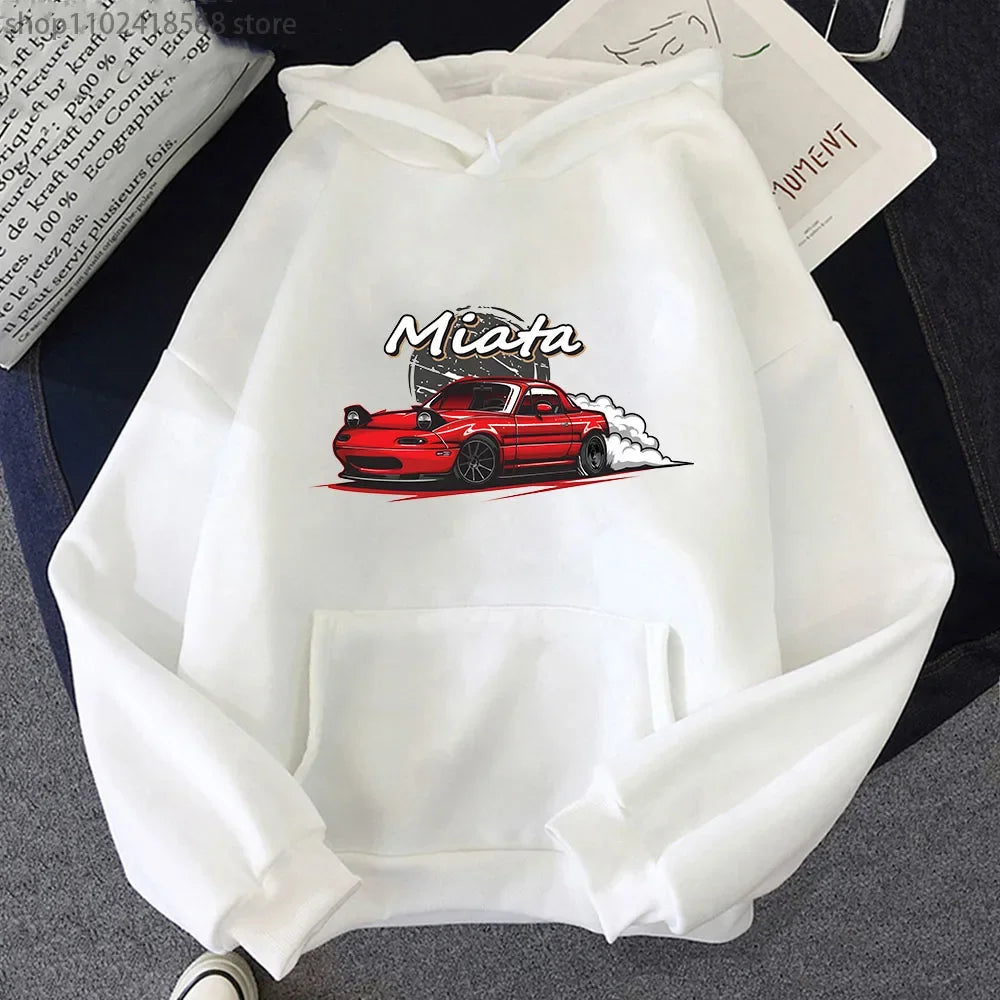 Initial D JDM Drift Hoodie With Anime Car Print