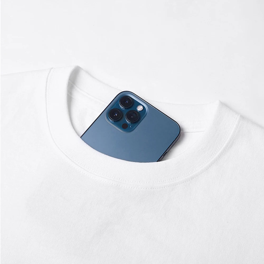 Men's Minimalist Letter Print Cotton T-Shirt Casual Top
