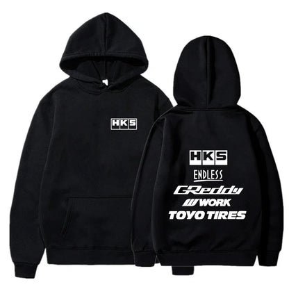 JDM Streetwear Hoodie With Modified Car Graphic Pullover