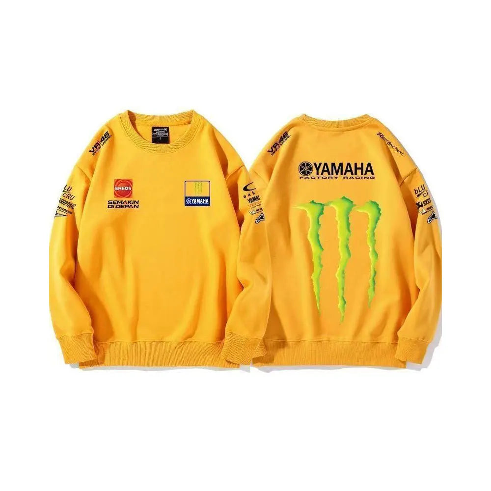 Men's Motocross Crew Neck Sweatshirt Casual Pullover