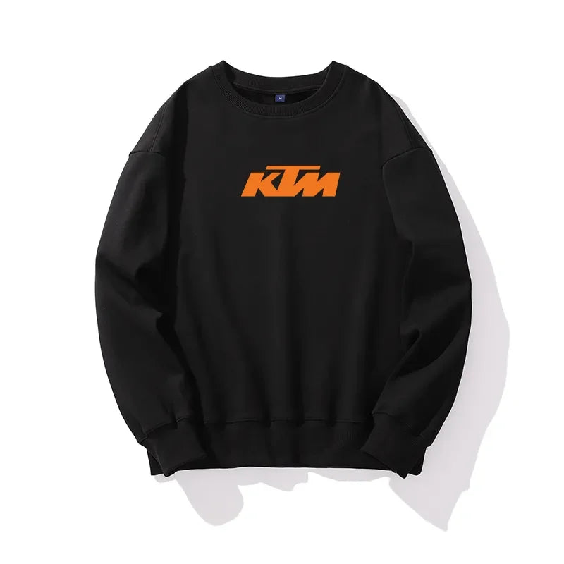 Motocross Print Crewneck Hoodie Sweatshirt for Riders