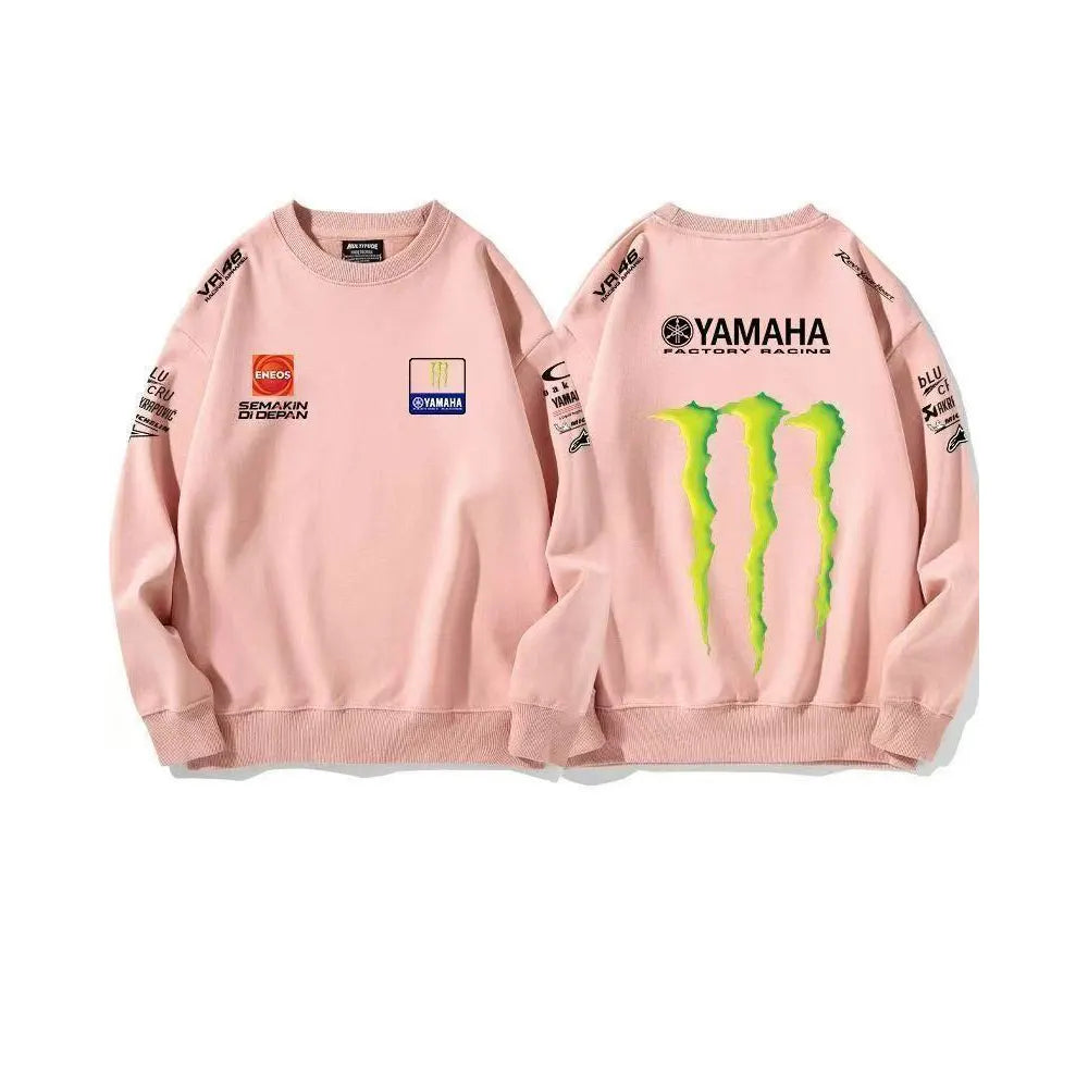 Men's Motocross Crew Neck Sweatshirt Casual Pullover