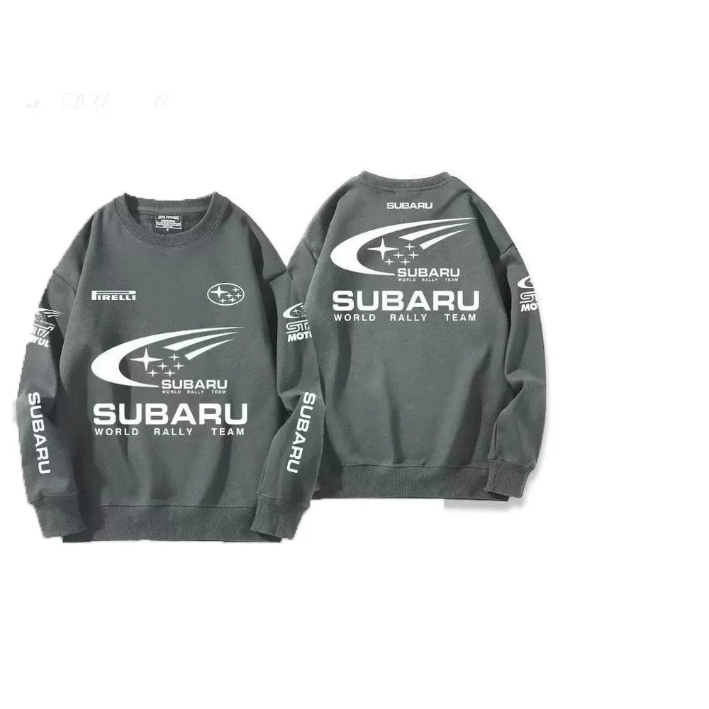 Men's JDM Rally Car Hoodie Round Neck Cotton Blend