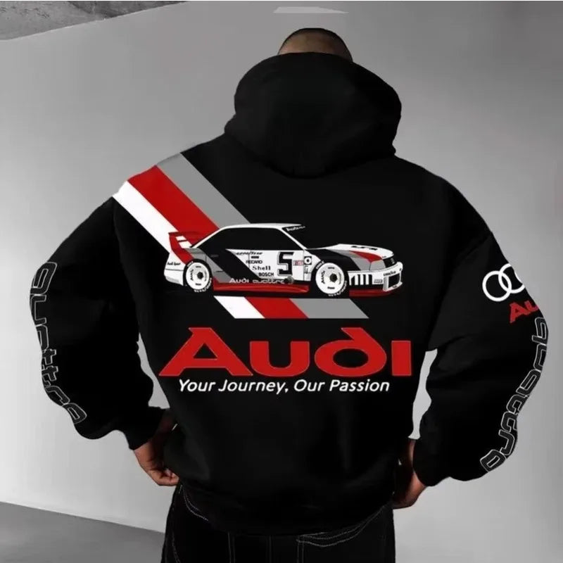Men’s Casual Car Logo Hoodie For Autumn And Winter