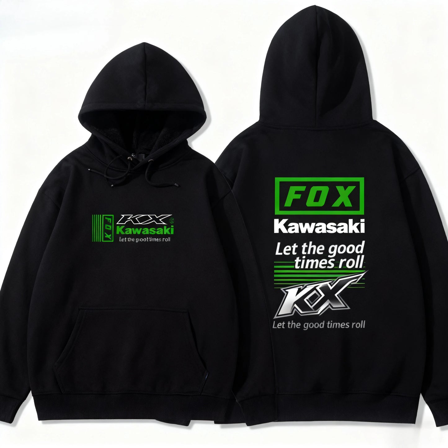 Unisex Logo Print Hooded Sweatshirt – Casual Pullover
