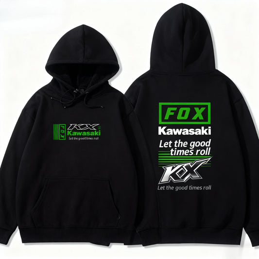 Unisex Logo Print Hooded Sweatshirt – Casual Pullover