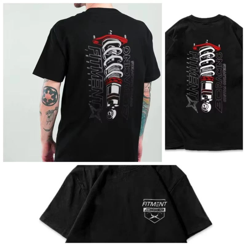 Men's Cotton Car Graphic T-Shirt – Casual Street Style