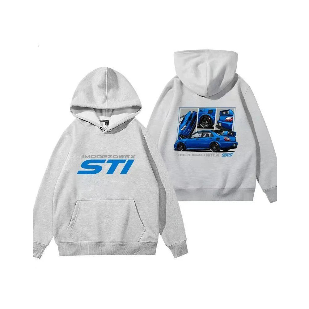 Racing Fleece Zip Hoodie for Car Enthusiasts