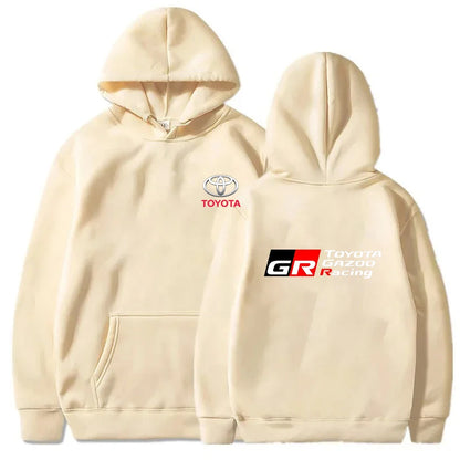 6 Color Men’s Racing Pullover Hoodie With Fleece Lining