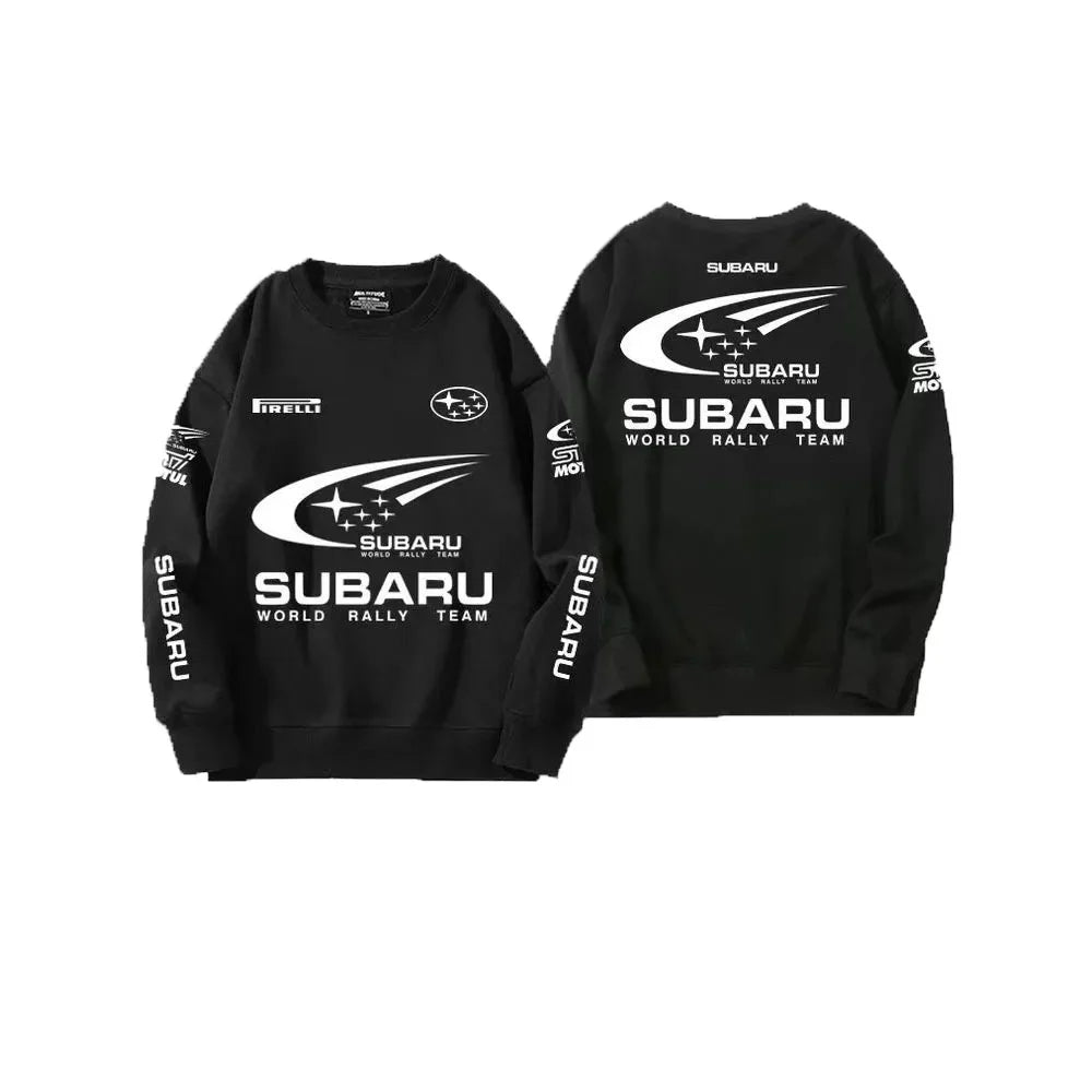 Men's JDM Rally Car Hoodie Round Neck Cotton Blend