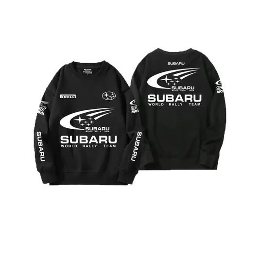 Men's JDM Rally Car Hoodie Round Neck Cotton Blend