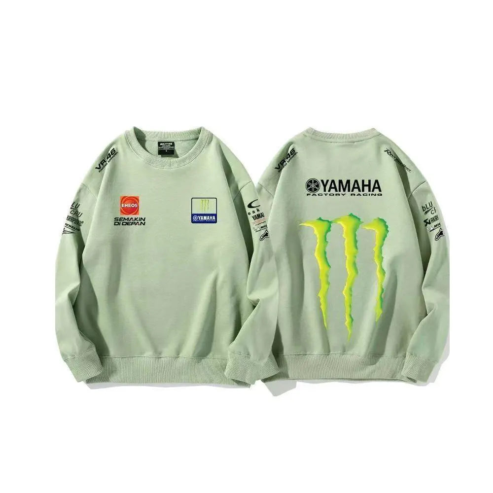 Men's Motocross Crew Neck Sweatshirt Casual Pullover