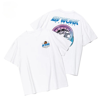 Men’s JDM Car Graphic T‑Shirt Heavy Cotton Casual Tee