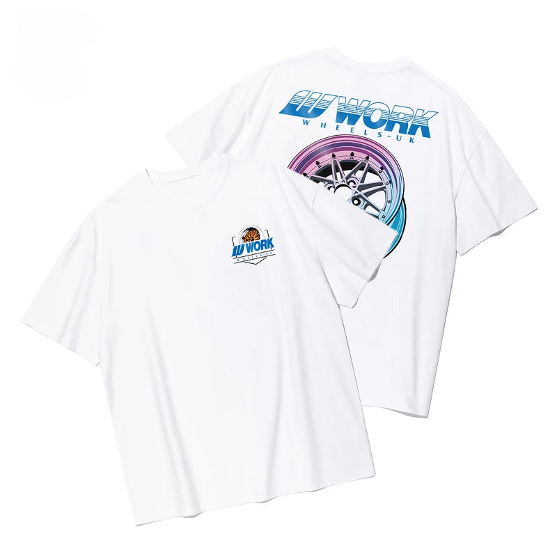 Men’s JDM Car Graphic T‑Shirt Heavy Cotton Casual Tee
