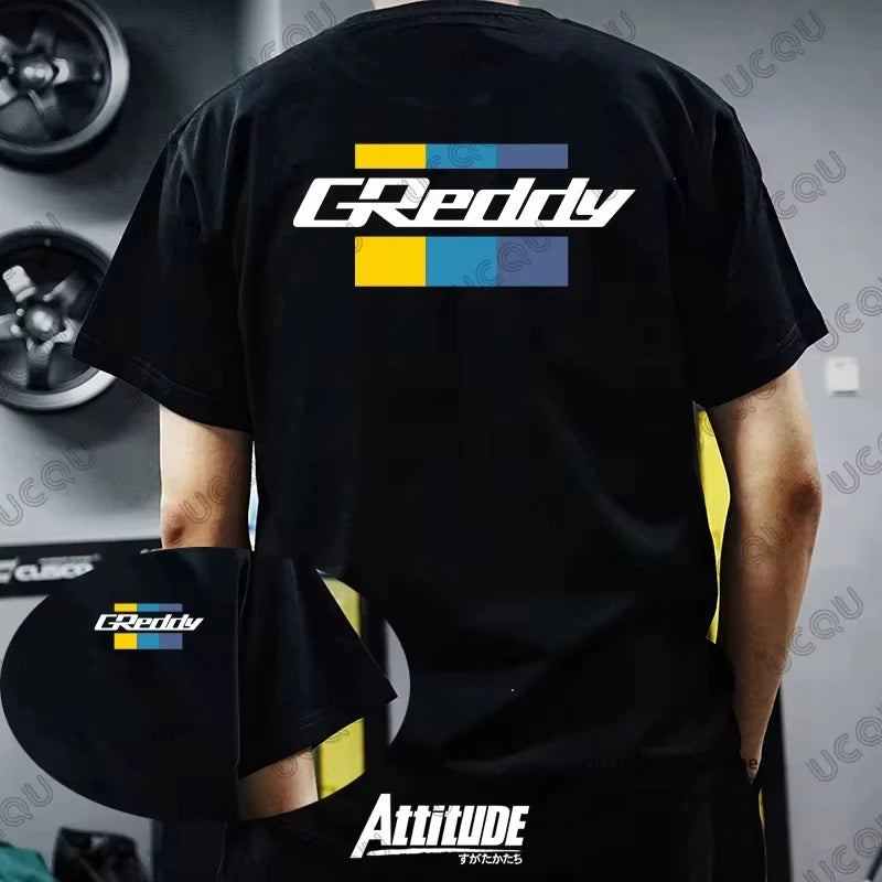 Cotton JDM Car Graphic T-Shirt Streetwear Unisex Top