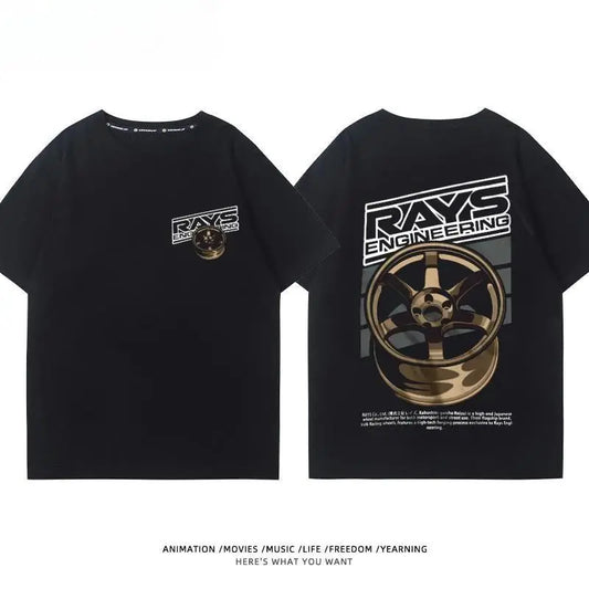 Y2K Car Culture Graphic T-Shirt Cotton Oversized Fit