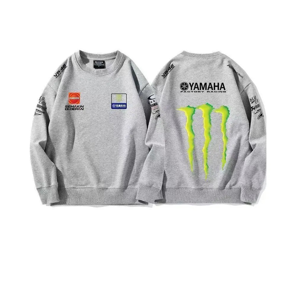 Men's Motocross Crew Neck Sweatshirt Casual Pullover