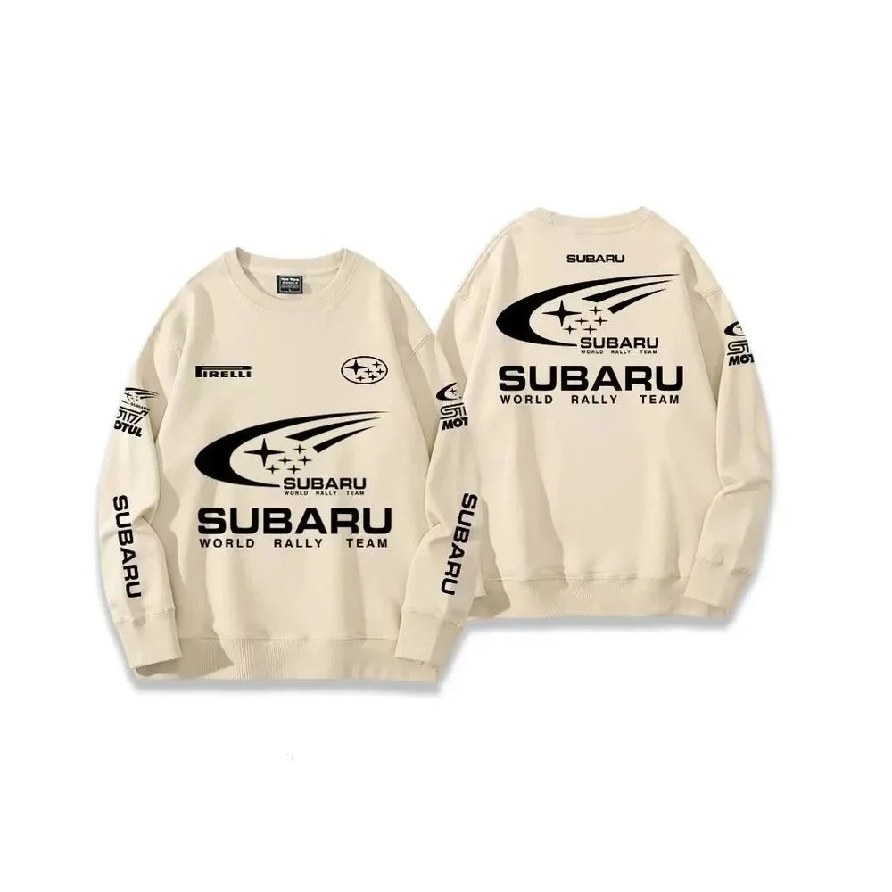 Men's JDM Rally Car Hoodie Round Neck Cotton Blend