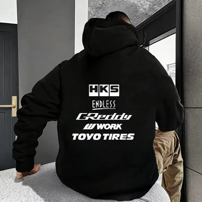 JDM Streetwear Hoodie With Modified Car Graphic Pullover