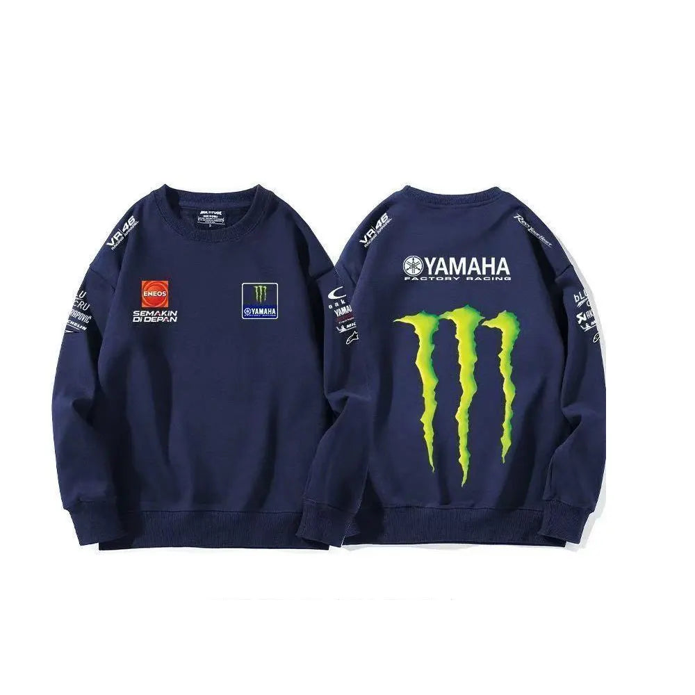 Men's Motocross Crew Neck Sweatshirt Casual Pullover