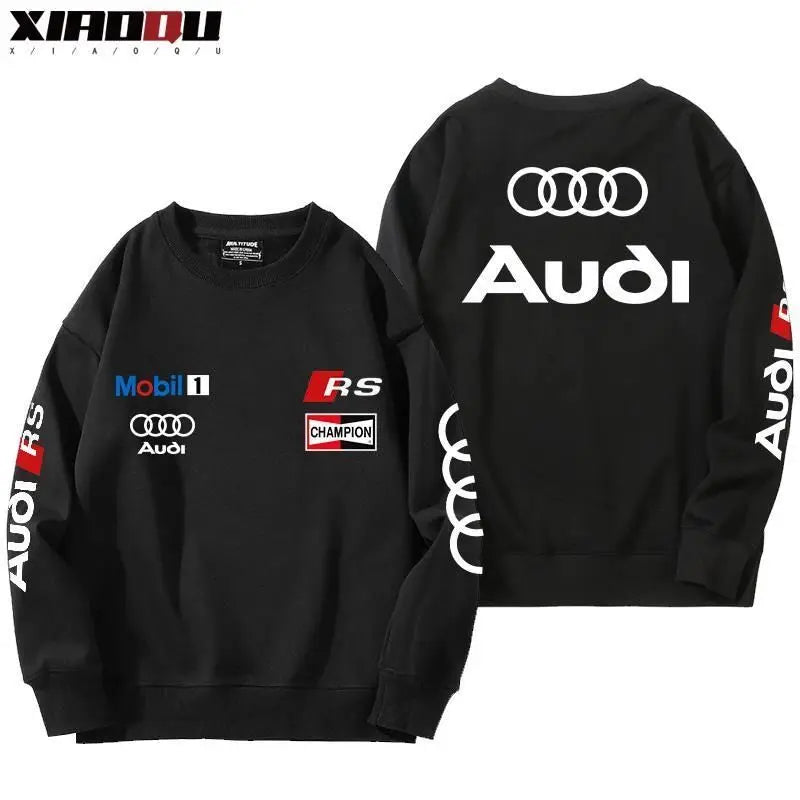 Unisex Pullover Hoodie With RS Print For Autumn Winter
