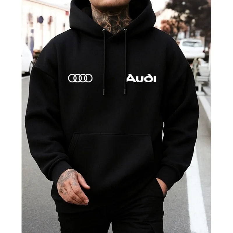 Men's Cotton Streetwear Hoodie For Autumn And Winter